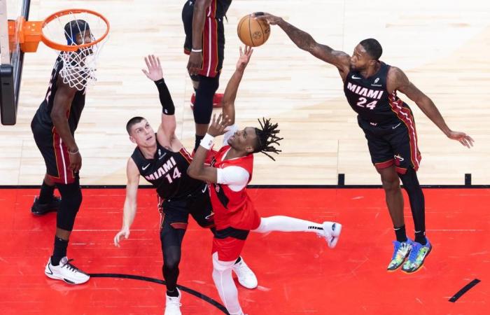 Toronto Raptors contro Miami Heat -Xinhua