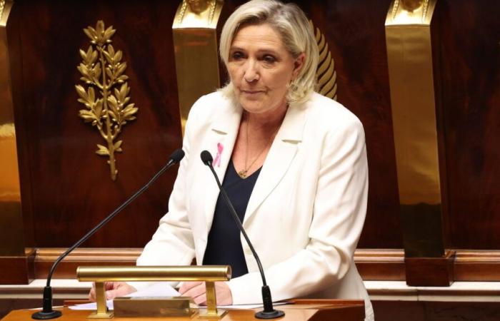 Bilancio: Marine Le Pen chiede al governo di rinunciare alla deindicizzazione delle pensioni per sfuggire alla censura