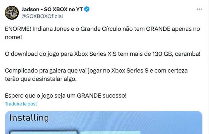 Il gioco di Indiana Jones sarà enorme, prepara un sacco di spazio di archiviazione! | Xbox