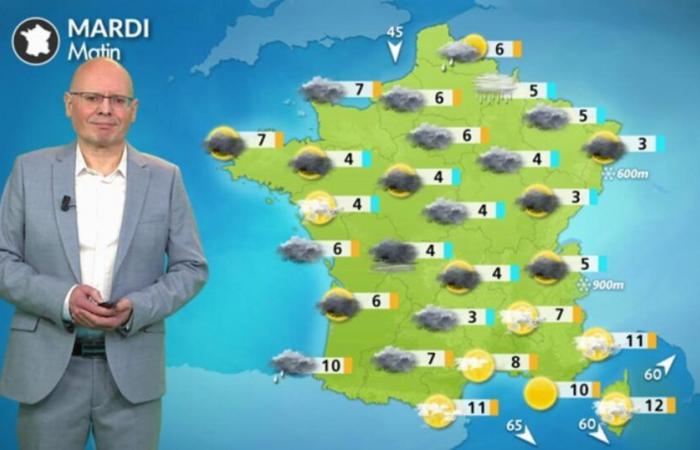 Meteo per martedì 3 dicembre: molto grigio