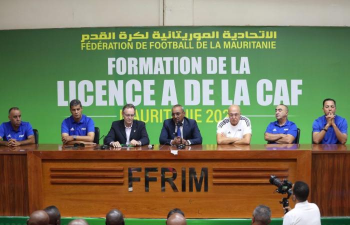 supervisionato da un team di esperti internazionali guidati dal Sig. Jamal Fathi, supervisione del primo stage per ottenere la licenza “A CAF” in Mauritania