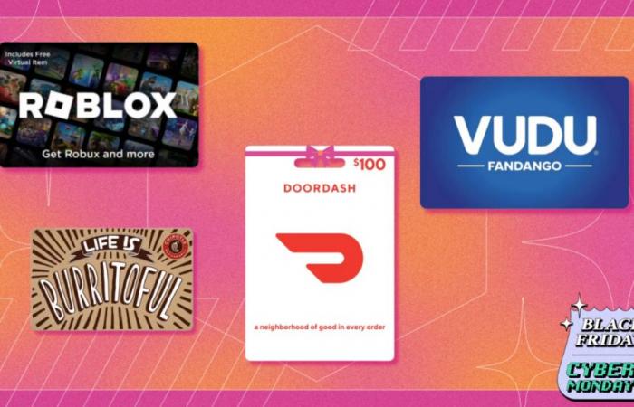 Le migliori offerte di carte regalo del Cyber ​​Monday: DoorDash, Instacart, Hulu, live su Amazon, Best Buy e altro ancora