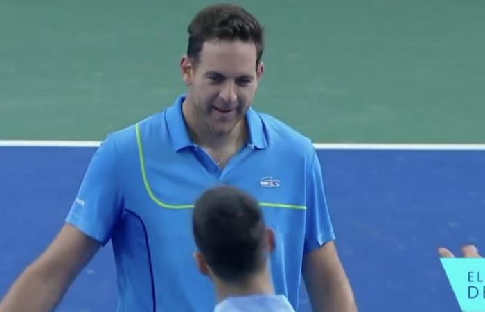 Video > Le lacrime di Del Potro tra le braccia di Djokovic, emozione massima…