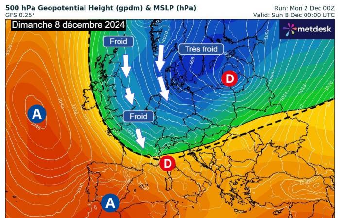 Ritorno del freddo nel fine settimana in Francia? 02/12/2024