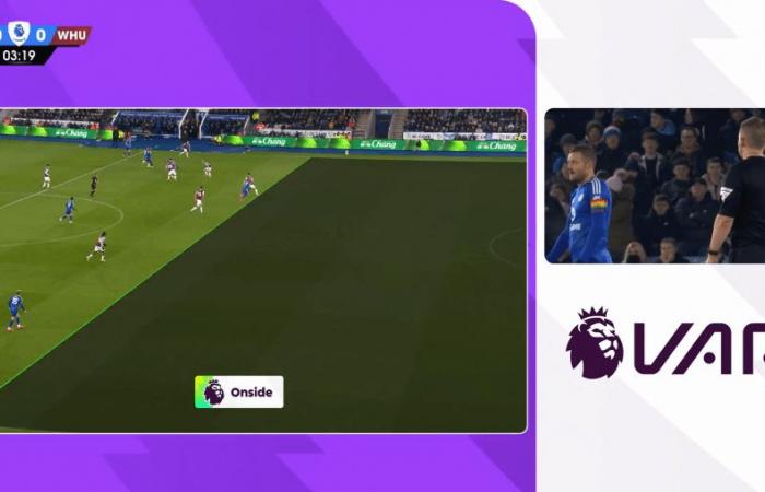 I giocatori del West Ham hanno sbattuto per aver difeso come se Jamie Vardy fosse in fuorigioco solo per il VAR che ha dichiarato in-gioco il gol del Leicester