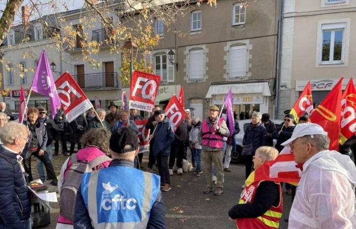 Più di 50 pensionati si sono riuniti a Laval per chiedere un migliore aumento delle pensioni