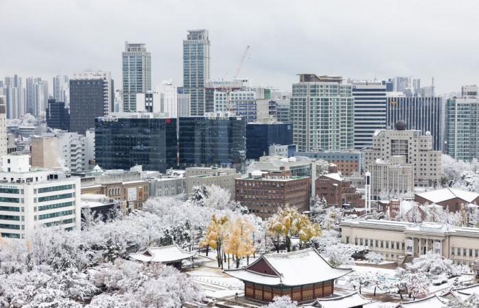 Seul, Corea del Sud, neve: gioia e sconvolgimento quando le nevicate record di novembre colpiscono la capitale