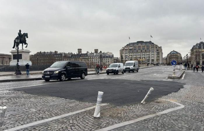 A Parigi, il Pont-Neuf ha deviato parzialmente a causa del cedimento della carreggiata