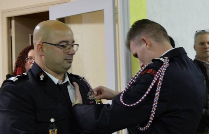 Oro per il capitano Mickaël Huard, capo del centro di soccorso di Bessé-sur-Braye