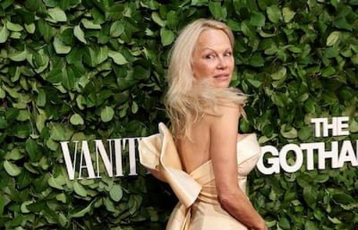 Splendida senza trucco, Pamela Anderson fa colpo ai Gotham Awards