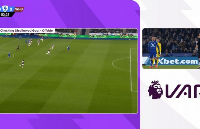 I giocatori del West Ham hanno sbattuto per aver difeso come se Jamie Vardy fosse in fuorigioco solo per il VAR che ha dichiarato in-gioco il gol del Leicester