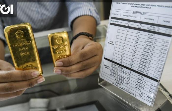 Il prezzo dell’oro Antam è aumentato di Rp5.000, Segram ha addebitato Rp1.514.000