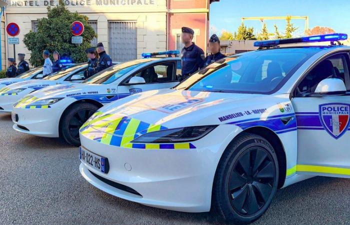 La polizia municipale della cittadina ora dotata di Tesla Model 3: “È un peccato che i produttori francesi non abbiano risposto al nostro bando di gara”