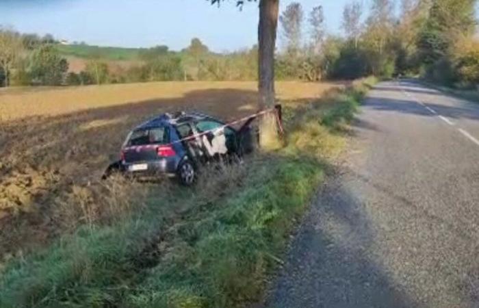 la gendarmeria cerca di identificare due automobilisti dopo un grave incidente stradale