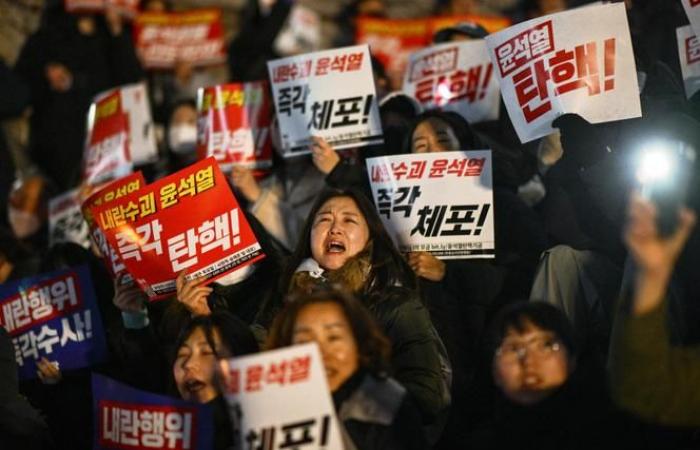 In Corea del Sud, manifestazioni dopo il colpo di stato del presidente Yoon Suk Yeol