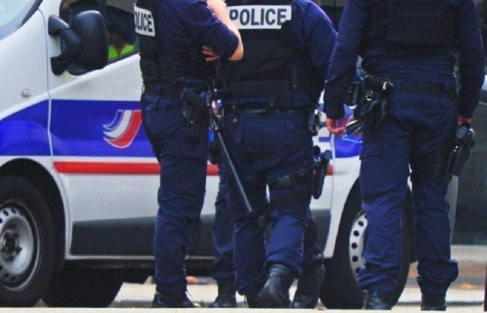 a Parigi, un uomo brandisce una pistola durante la manifestazione per la Palestina