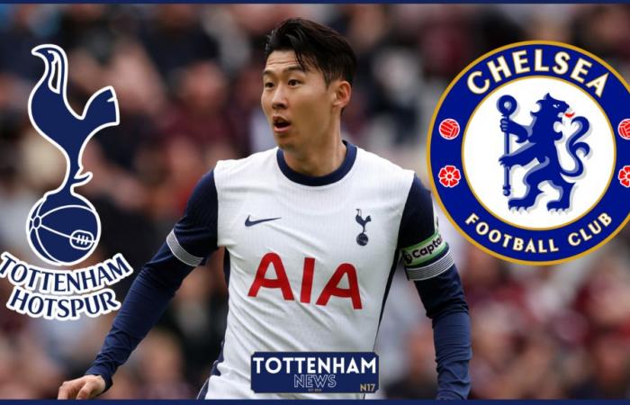 Son Heung-min costa al Tottenham mentre Troy Deeney reagisce al filmato contro il Chelsea