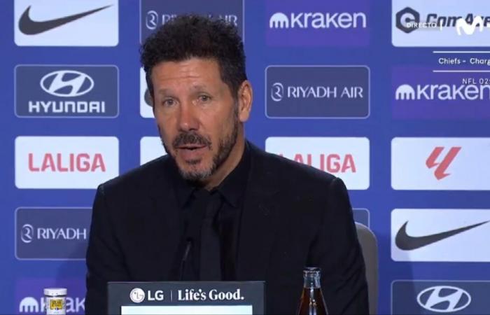 L’obiettivo dell’Atletico è ‘stare lontano’ dal quinto posto, dice Simeone