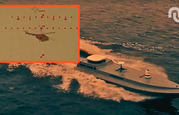 Il drone navale ucraino attacca l’elicottero russo in un combattimento senza precedenti (video)