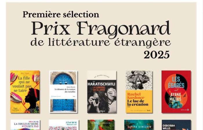 Prima selezione per il Premio Fragonard di letteratura straniera 2025