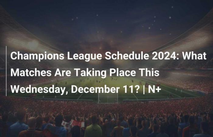 Programma Champions League 2024: quali partite si giocheranno questo mercoledì 11 dicembre? | N+