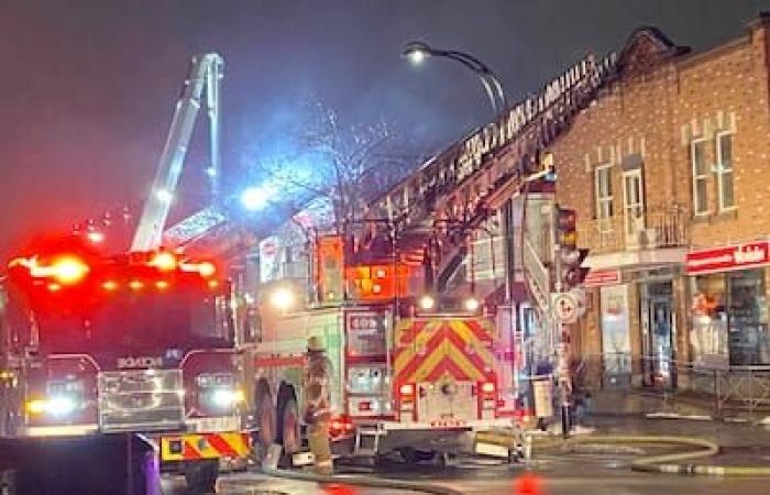 Diverse case danneggiate da un incendio a Jarry a Montreal