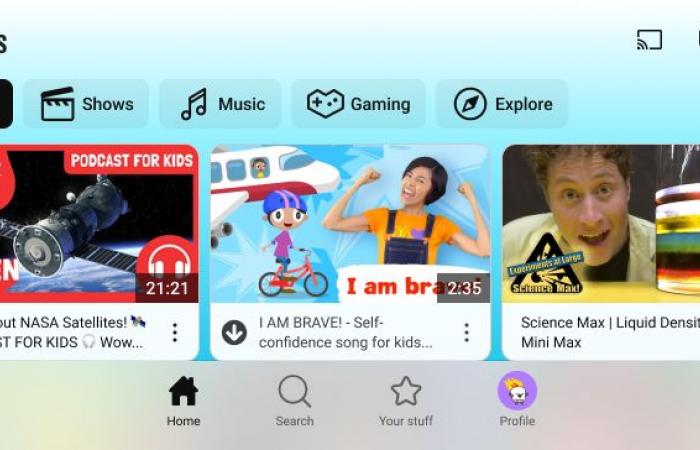 YouTube Kids cambia interfaccia su Android e iOS