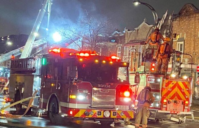 Diverse case danneggiate da un incendio a Jarry a Montreal