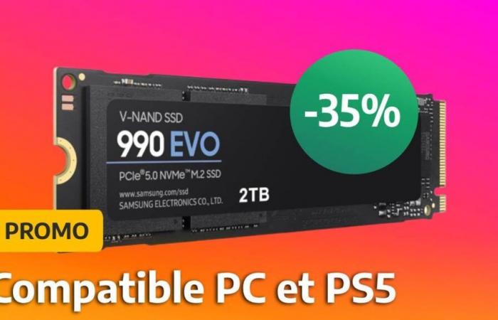 Promo SSD: compatibile con PC e PS5, il Samsung 990 Evo 2 TB è disponibile con una promozione del 35% sul suo prezzo!