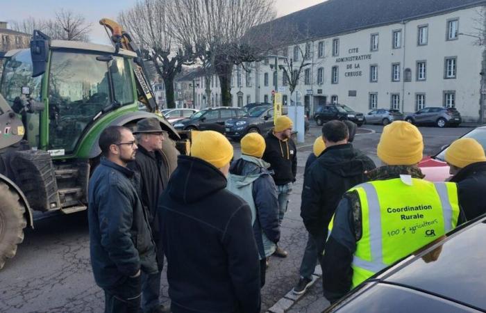 Agricoltori del Coordinamento rurale della Creuse in custodia di polizia dopo i danni all'OFB