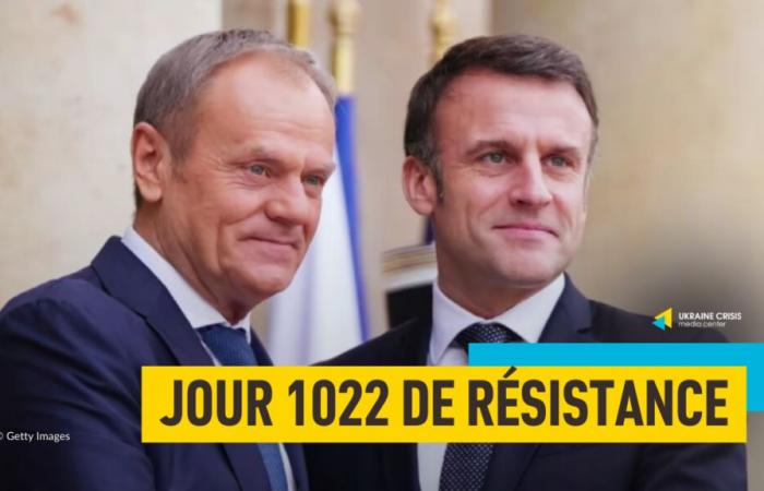 Giorno 1022 di resistenza: Macron discuterà con la Polonia del dispiegamento di forze di mantenimento della pace in Ucraina