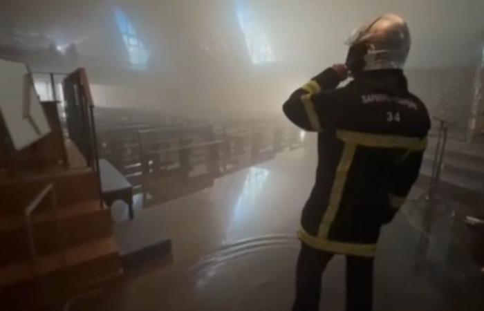 NELLE IMMAGINI. Incendio in una chiesa a Montpellier: incendio del convento, evacuazione della Vergine… foto del disastro dall'interno