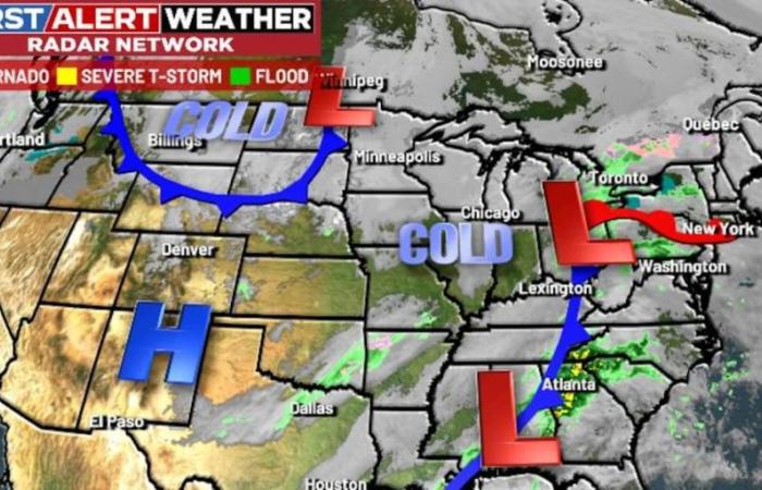 PRIMO GIORNO DI ALLERTA METEO | Chris Bailey traccia un po’ di neve leggera