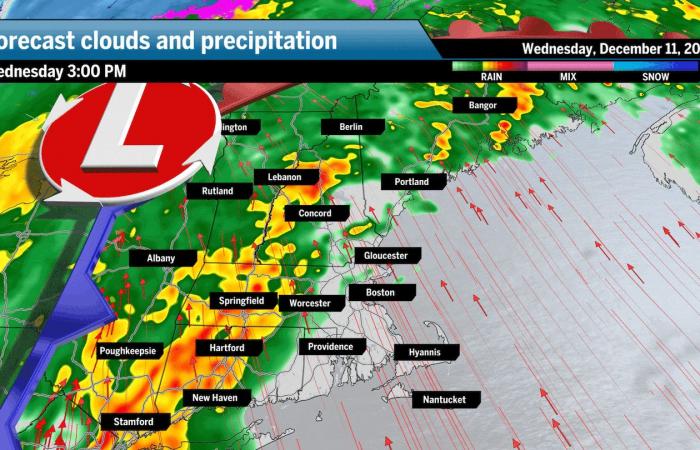 Le precipitazioni nel New England derivano dalla tempesta mentre le inondazioni persistono