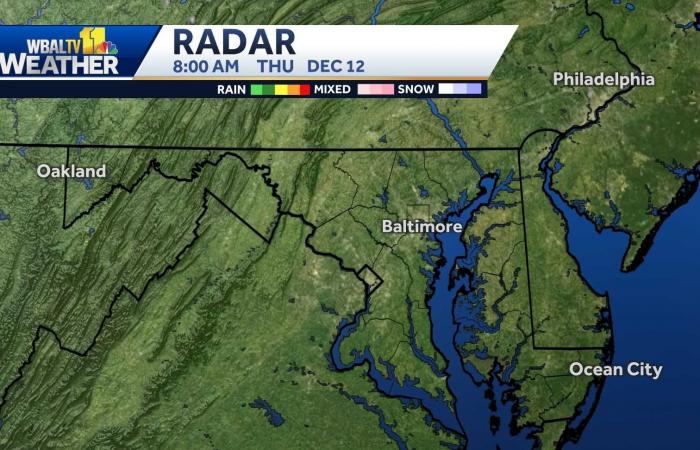 Meteo da impatto con forti piogge, raffiche di vento, temperature in calo nel Maryland