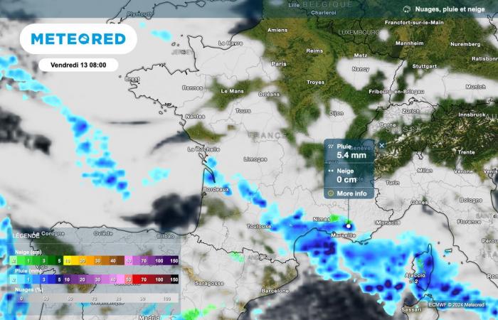 le nostre mappe segnalano il ritorno della pioggia in alcune regioni della Francia! Dove pioverà?