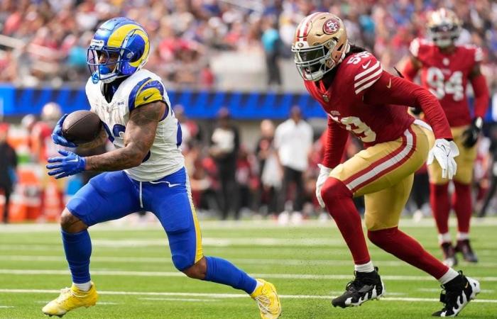 Scelte, oggetti di scena e quote della NFL Settimana 15 Giovedì sera Football Rams-49ers