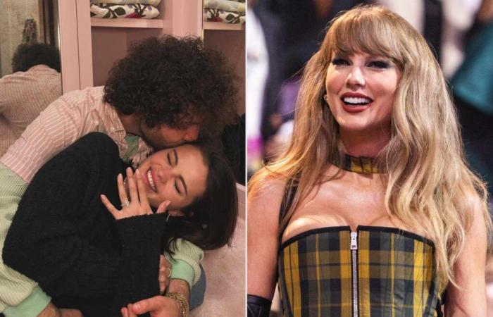 Taylor Swift reagisce alle notizie sul fidanzamento di Selena Gomez e Benny Blanco