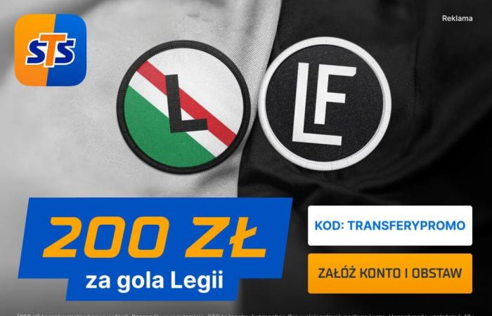 200 PLN per un gol del Legia Warszawa o dello Jagiellonia Białystok nella Conference League