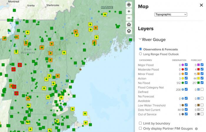 Le precipitazioni nel New England derivano dalla tempesta mentre le inondazioni persistono