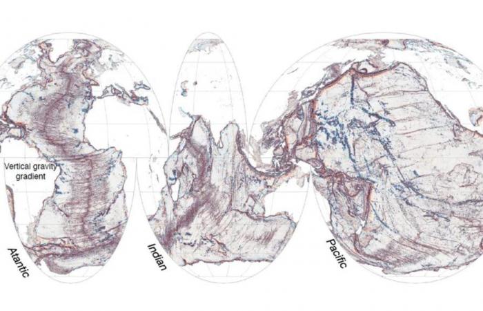 La mappa più dettagliata fino ad oggi del fondale oceanico rivelata dal nuovo satellite della NASA