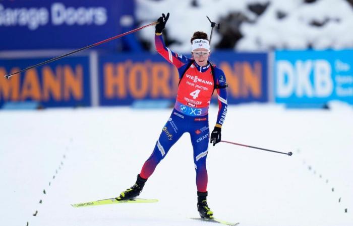 Lou Jeanmonnot vince l'inseguimento di Hochfilzen