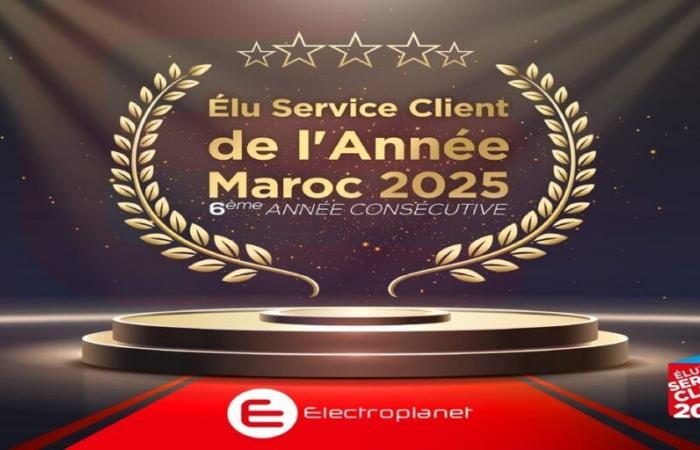 Per il sesto anno consecutivo, Electroplanet è stato eletto Servizio Clienti dell’Anno Marocco 2025