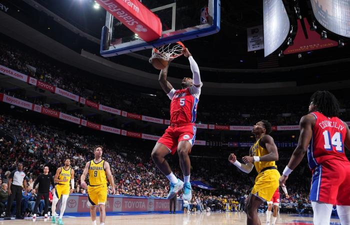 Campana dei Sixers: I Pacers superano i Sixers mentre Embiid se ne va dopo un colpo in faccia