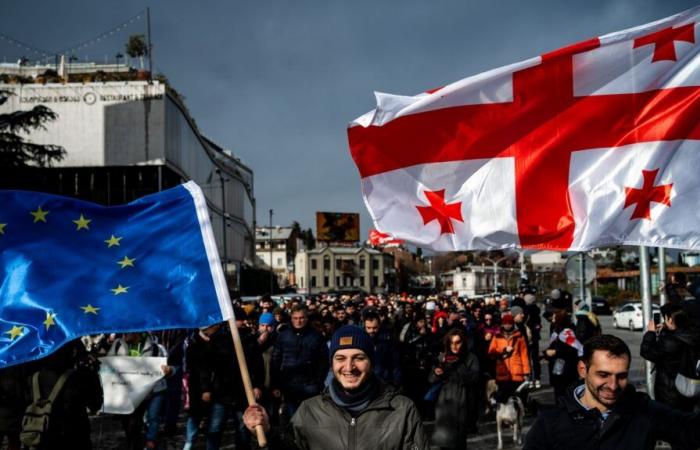 Gli ucraini seguono da vicino le proteste dei georgiani contro il loro governo filo-russo