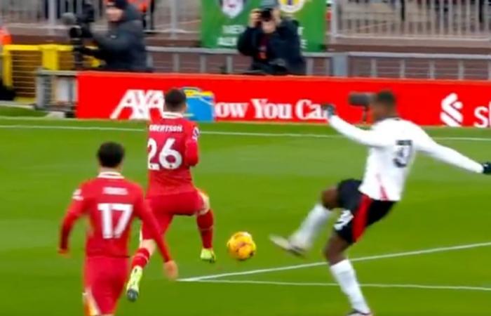 I tifosi sono rimasti increduli dopo che Issa Diop del Fulham ha evitato il cartellino rosso contro Liverpool – Liverpool