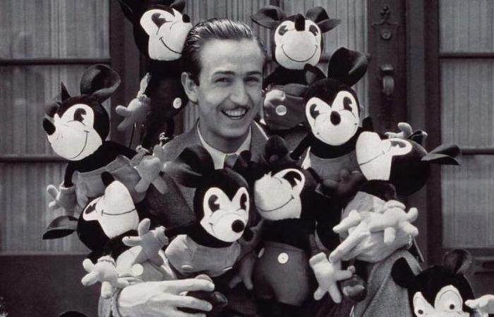 nel 1966, la morte di Walt Disney