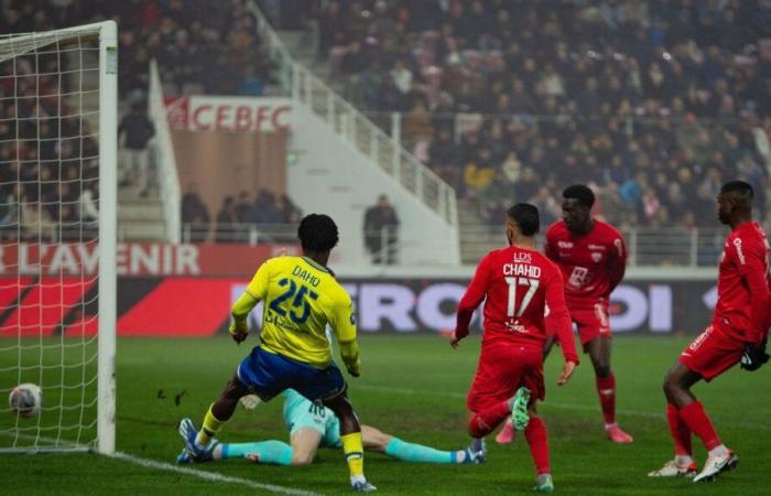 Ghiacciato: un derby al freddo per i calciatori del Digione del DFCO e dell'FC Sochaux-Montbéliard