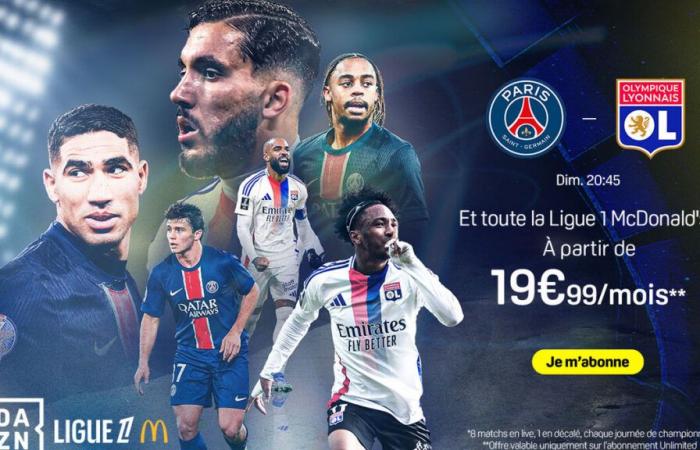 PSG – OL: come vedere la partita in diretta questa domenica sera?