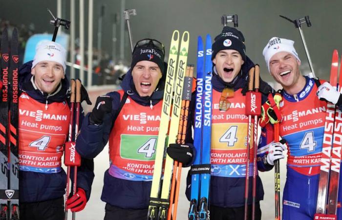 Coppa del Mondo di biathlon 2024/25 a Hochfilzen: la Francia domina ancora la Norvegia nella staffetta maschile